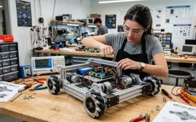 Diseño de chasis robotizados: De la física de motores y ruedas a la tracción omnidireccional