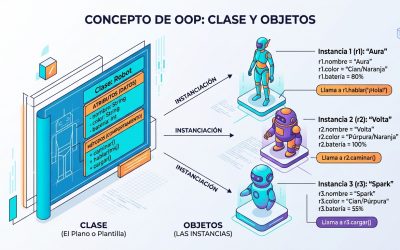 Programación Orientada a Objetos (POO): Clases objetos y herencia explicados sencillamente