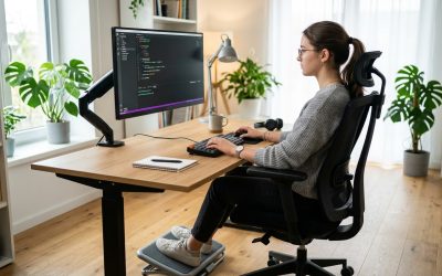 Salud digital y ergonomía Maker: Postura descanso visual y pausas activas al programar