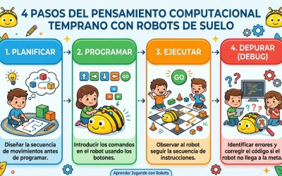 Pensamiento computacional en Educación Infantil: Del tapete físico a los primeros robots sin pantalla