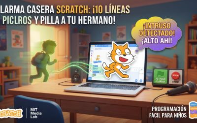 Programa tu primera alarma antirrobos para tu habitación en solo 10 líneas de Scratch