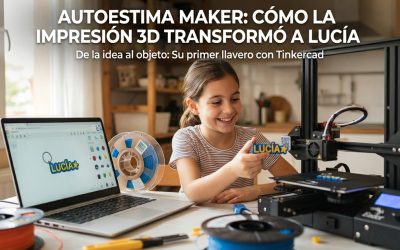 Diseñó un llavero 3D en 20 minutos y lo imprimió en casa: El subidón de confianza de los niños Maker