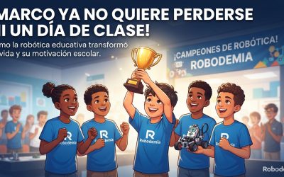 De no querer ir al colegio a ganar el torneo de robótica: La historia de integración de Marco
